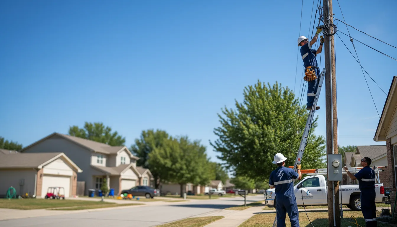 Residential electrician providing installation services in Premont, TX